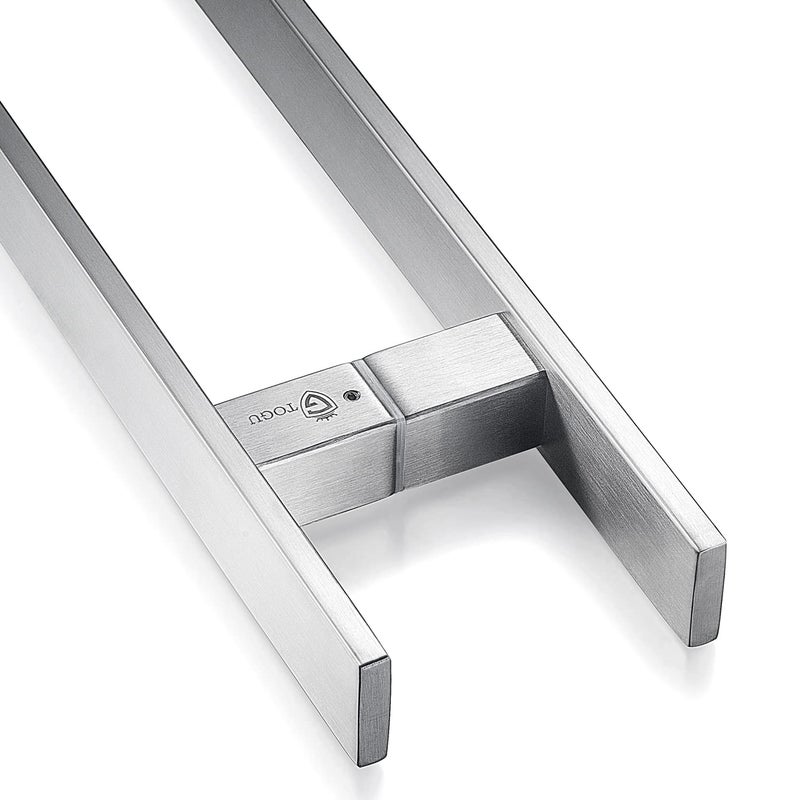 TOGU TG-6018 مقبض باب دفع وسحب من الفولاذ المقاوم للصدأ التجاري الثقيل 36 بوصة مع دعامات صلبة من الدرجة 304 - Image 4